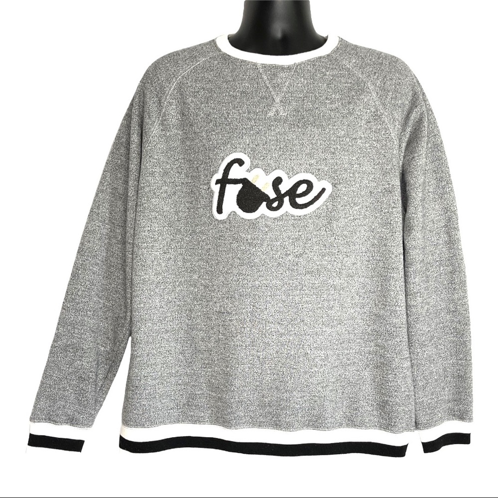 J. America Peppered Fleece Crewneck Sweatshirt